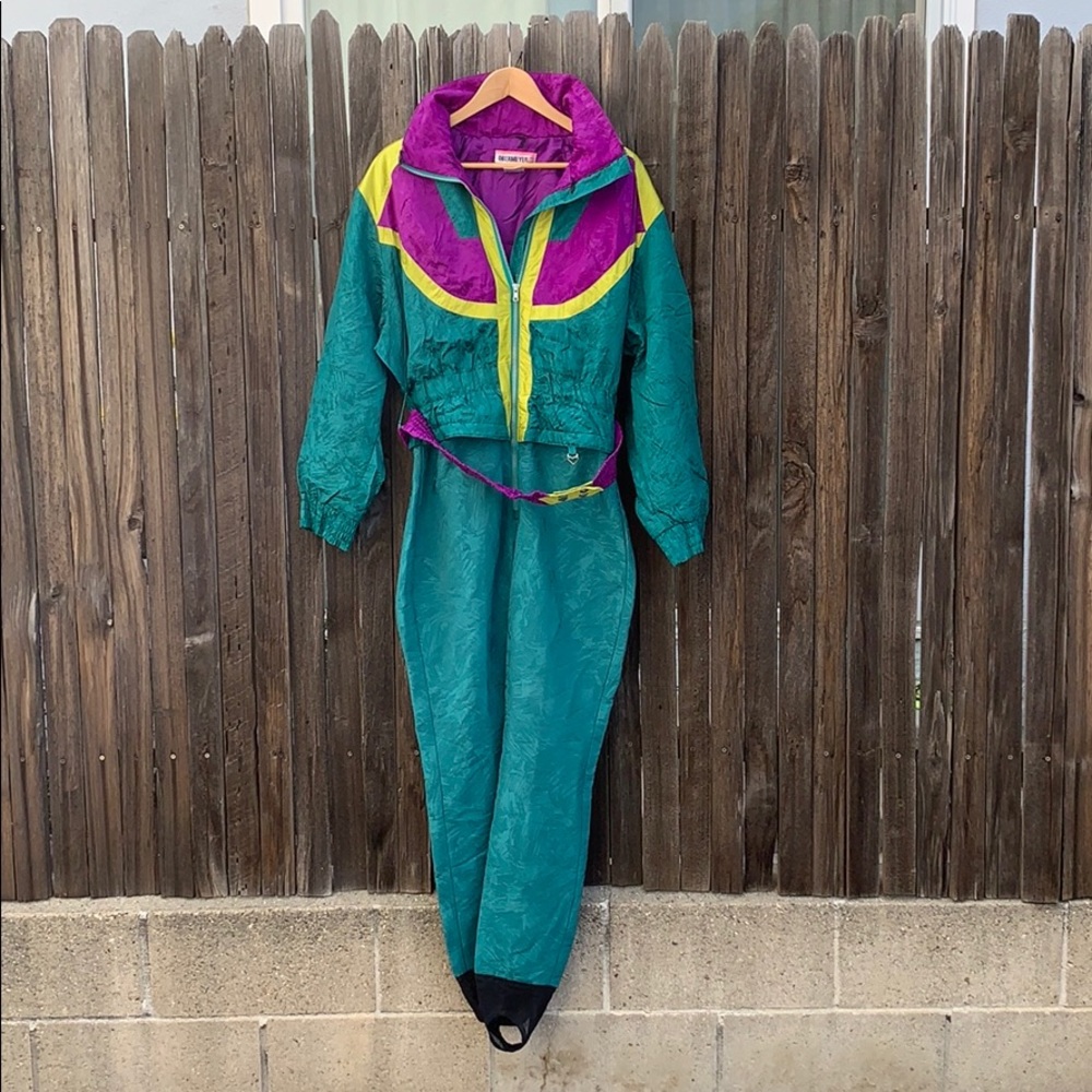 Vintage Obermeyer Rocket Ski Suit Retro Womens 12